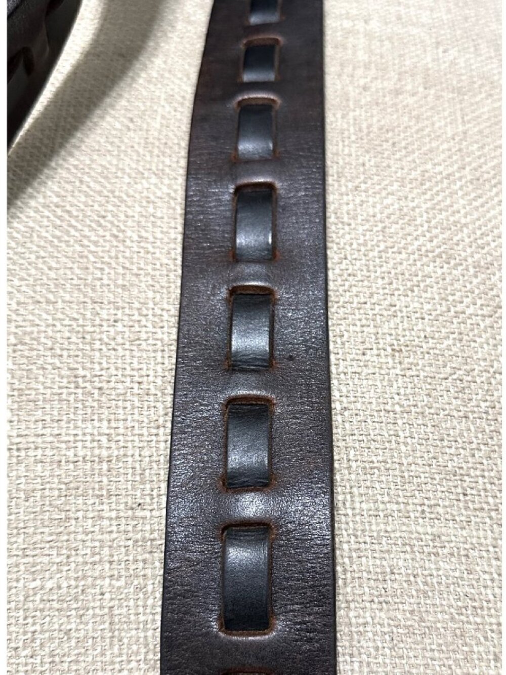 Seven 7 Express Men's Leather Belt Dark Brown Size 34